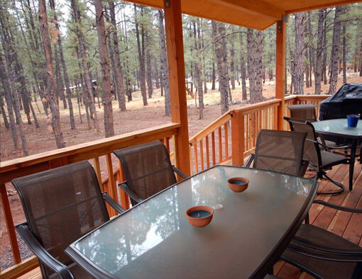 The Rear Eat Out Deck Rear covered deck.